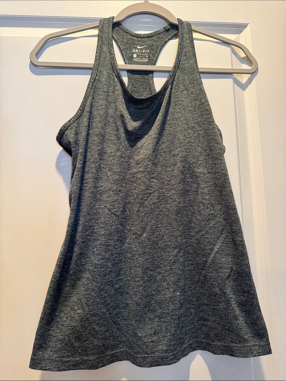 Nike Dark Gray Heather Racerback Tank Top